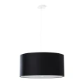 Lampa wisząca Sollux OTTO 50 czarna E27 wys.115cm