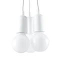 Lampa wisząca Sollux DIEGO 3 biała E27 wys.90cm