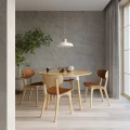 Lampa wisząca Sollux AFRA szara E27 wys.115cm