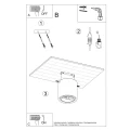 Plafon Sollux CULLO 140 beton
