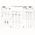 Lampa wisząca Sollux PASTELO 3 biała G9 wys.90cm