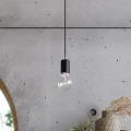 Lampa wisząca Sollux EDISON 7 czarna E27 wys.150cm