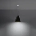 Lampa wisząca Sollux BLUM 1 czarna E27 wys.128cm