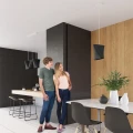 Lampa wisząca Sollux BLUM 1 czarna E27 wys.128cm