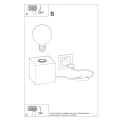 Lampa Sollux ABEL naturalne drewno