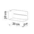 Plafon Sollux LOBO MAXI Szary
