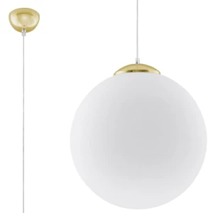 Lampa wisząca SOLLUX UGO 40 złota 1xE27 wys.130cm