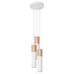 Lampa wisząca SOLLUX PABLO 3P biała wys.100cm