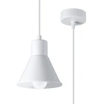 Lampa wisząca SOLLUX TALEJA 1 biała E27 wys.120cm