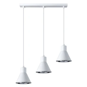 Lampa wisząca SOLLUX TAZILA 3 biała AR111 wys.120cm