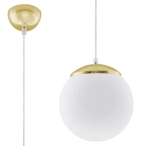 Lampa wisząca SOLLUX UGO 20 złota 1xE27 wys.110cm