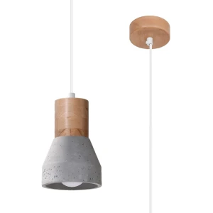 Lampa wisząca SOLLUX QUBIC szara wys.120cm