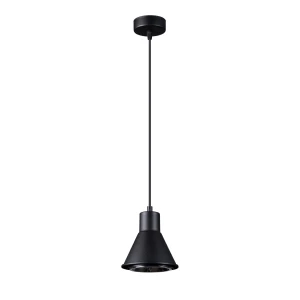 Lampa wisząca SOLLUX TAZILA 1 czarna AR111 wys.120cm