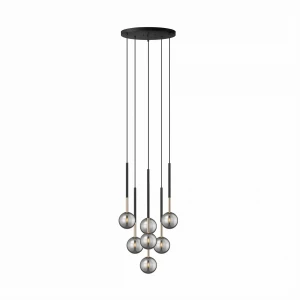 Lampa wisząca Zumaline ARCTURUS P0574-07F-SDFZ czarny
