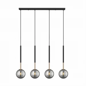 Lampa wisząca Zumaline ARCTURUS P0574-04D-SDFZ czarny