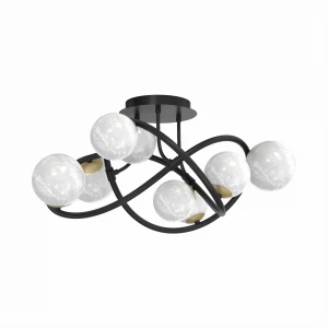 Plafon Zumaline NISYRO MX4922-8-EBGN czarny