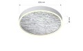 Plafon Aviano BORDEAUX biały 9002-103L