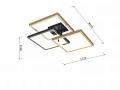 Lampa sufitowa trójka kwadraty Aviano MATERA 9022-306S