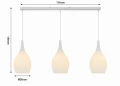 Lampa wisząca trójka Aviano BLANCO 7081-0306