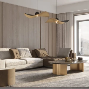 Lampa wisząca Sigma Kapello L czarny/złoty ø 76cm