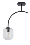Plafon Sigma SHINE 1 czarny/transparentny