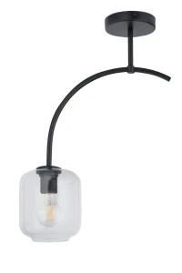Plafon Sigma 32241 SHINE 1 czarny/transparentny