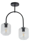 Plafon Sigma SHINE 2 czarny/transparentny