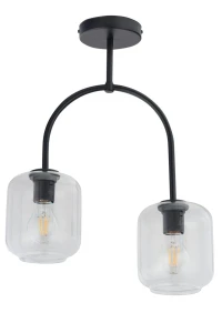 Plafon Sigma 32243 SHINE 2 czarny/transparentny