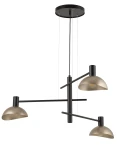 Lampa wisząca Sigma ARTIS 3 czarny/złoty