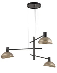 Lampa wisząca Sigma ARTIS 3 czarny/złoty