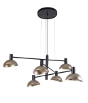 Lampa wisząca Sigma ARTIS 6 czarny/złoty