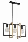 Lampa wisząca Sigma EDEN 3 czarny/złoty