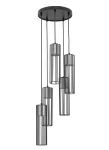 Lampa wisząca Sigma FOBIA 5 czarny/srebrny