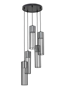 Lampa wisząca Sigma FOBIA 5 czarny/srebrny