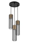 Lampa wisząca Sigma FOBIA 3 czarny/złoty
