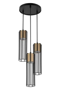 Lampa wisząca Sigma FOBIA 3 czarny/złoty