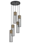 Lampa wisząca Sigma FOBIA 5 czarny/złoty