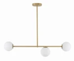 Lampa wisząca Sigma GAMA 3 złoty beż
