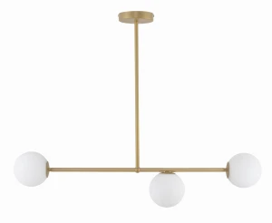 Lampa wisząca Sigma GAMA 3 złoty beż