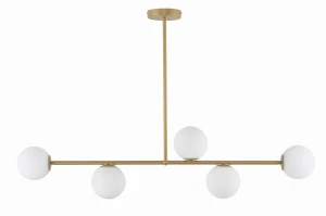 Lampa wisząca Sigma GAMA 5 złoty beż