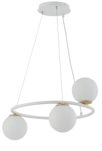 Lampa wisząca Sigma GAMA 3 biały złoty