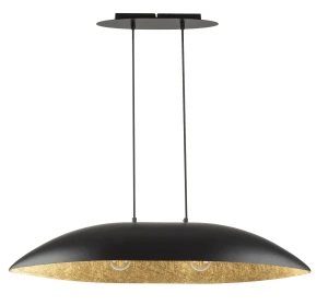 Lampa wisząca Sigma Gondola M czarny/złoty