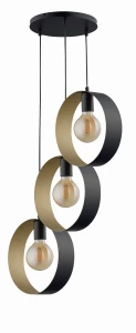 Lampa wisząca Sigma HAPPY 3 czarny/złoty