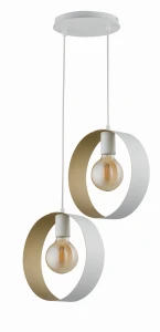 Lampa wisząca Sigma HAPPY 2 biały/złoty