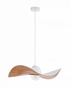 Lampa wisząca Sigma Kapello M biały/miedź ø 55cm
