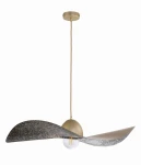 Lampa wisząca Sigma Kapello L złoty/czarny nakrapiany ø 76cm
