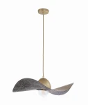 Lampa wisząca Sigma Kapello M złoty/czarny nakrapiany ø 55cm
