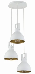 Lampa wisząca Sigma MARS 3 biały/złoty