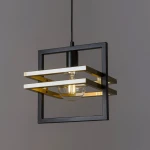 Lampa wisząca Sigma MERCI 1 czarny złoty