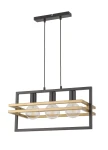 Lampa wisząca Sigma MERCI 3 czarny złoty